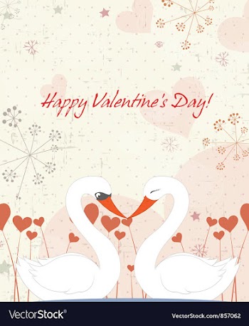 Birds in love vector image