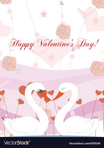 Birds in love vector image