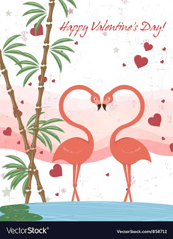 Birds in love vector image