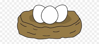 Birds Nest - Eggs In A Nest Clipart
