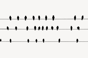 Birds on cable silhouette background, | Free PSD - rawpixel