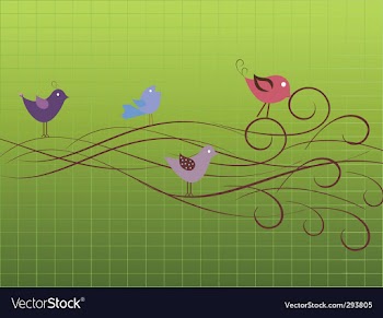 Birds vector image