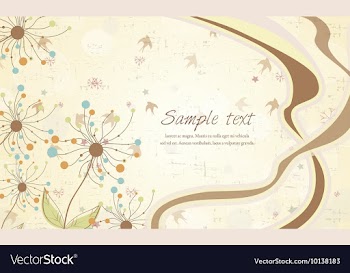 Birds with floral vector image