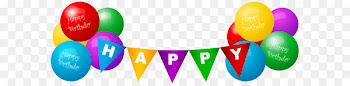 Birthday Balloon Clip art - Happy Birthday Deco Balloons PNG Clip Art Image 