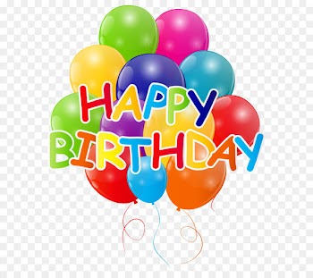 Birthday Balloon Clip art - Happy Birthday with Bunch of Balloons PNG Clip Art Image 