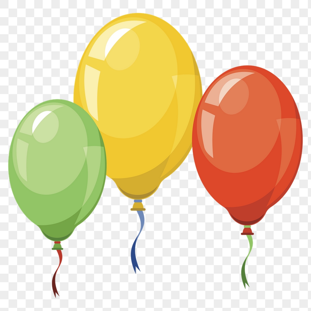 Birthday balloons png sticker, party | Free PNG - rawpixel