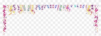 Birthday Banner Singing Birds Hearts Sweet Art Designs - Birthday Confetti Background