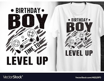 birthday boy time to level up vintage black tshirt