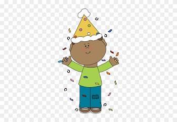 Birthday Boy With Confetti - Birthday Boy Clipart