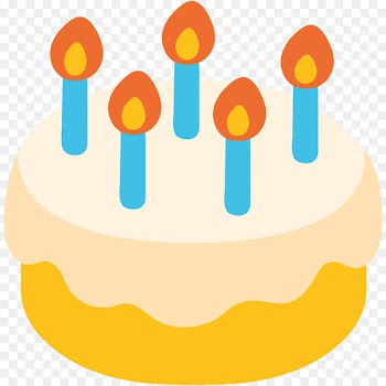 Birthday cake Art Emoji - PINK CAKE 