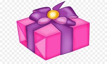 Birthday cake Bakery Chocolate cake Wedding cake - Pink Present Box with Purple Bow PNG Clipart 