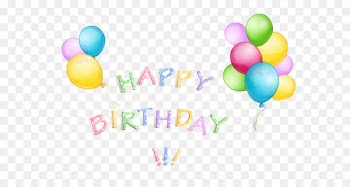 Birthday cake Balloon Clip art - Happy Birthday with Balloons Transparent Picture 