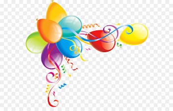 Birthday cake Balloon Clip art - Large Transparent Balloons Clipart 