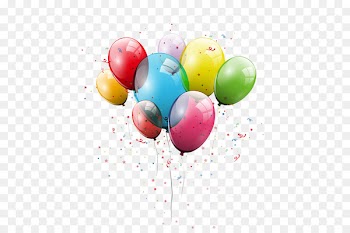 Birthday cake Balloon Clip art - Rainbow Balloons 