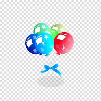 Birthday cake Balloon Free content , Colored cartoon balloons transparent background PNG clipart