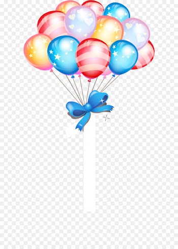 Birthday cake Balloon Gift - Vector birthday balloons 