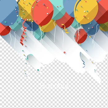 Birthday cake Balloon Greeting card, Colorful balloons string transparent background PNG clipart
