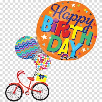 Birthday cake Balloon Happy Birthday to You Bicycle, Birthday transparent background PNG clipart