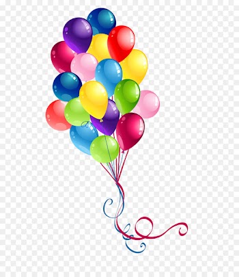 Birthday cake Balloon Happy Birthday to You Clip art - Colored balloons 