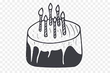 Birthday cake Black Forest gateau Torte Black and white - cake 