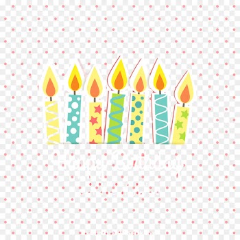 Birthday cake Candle - Cartoon Happy Birthday Candles background 