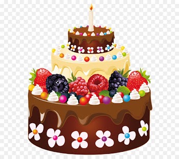 Birthday cake Chocolate cake - Birthday Cake with Candle PNG Clipart Image 