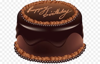 Birthday cake Chocolate cake Clip art - Chocolate Cake Happy Birthday Art PNG Large Picture 
