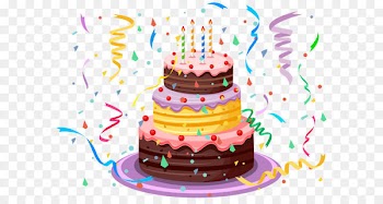 Birthday cake Clip art - Birthday Cake with Confetti PNG Clipart Picture 