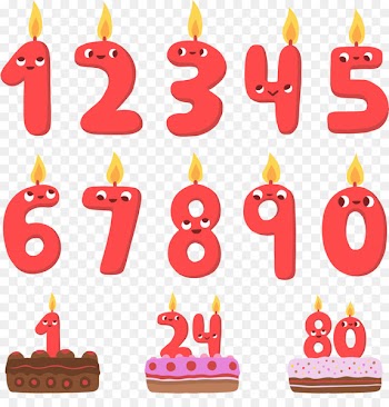 Birthday cake Clip art Cartoon Vector graphics - fancy numbers 
