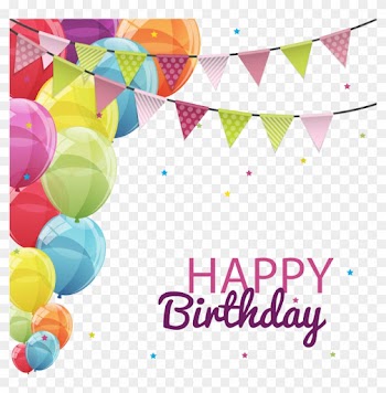 Birthday Cake Clip Art - Template Happy Birthday Card Balloon