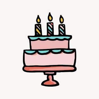 Birthday cake clipart, celebration illustration | Free PSD - rawpixel