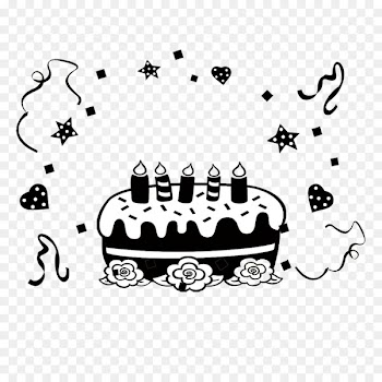 Birthday cake Craft Mold - Black Cake 