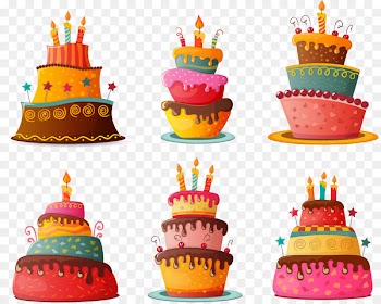 Birthday cake Cupcake Chocolate cake - Vector cartoon birthday cake 