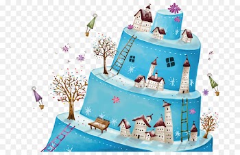 Birthday cake Dessert Tea - inside a house 