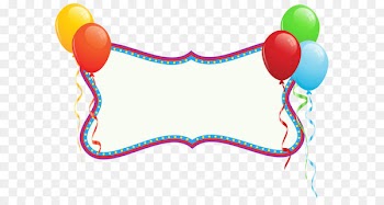 Birthday cake Gift Clip art - Birthday Holiday Banner with Balloons PNG Clipart 