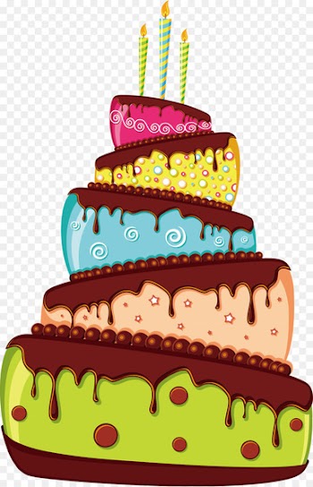 Birthday cake Greeting card - Happy Birthday material 