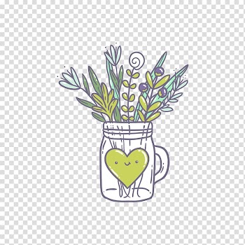 Birthday cake Greeting & Note Cards Gift, A green plant in a glass cup transparent background PNG clipart