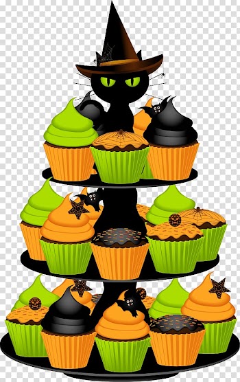 Birthday cake Halloween cake Cupcake Chocolate cake Wedding cake, Decorative Cupcakes transparent background PNG clipart