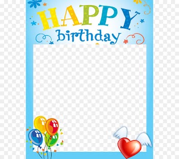 Birthday cake Happy Birthday Card! Picture frame Clip art - Birthday Frames 