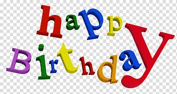 Birthday cake , Happy Birthday , Happy Birthday text graphics transparent background PNG clipart