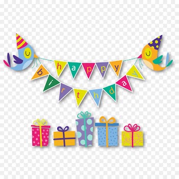 Birthday cake Happy Birthday to You Gift Greeting card - Pull flag material 