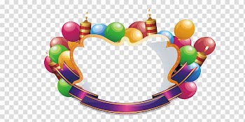 Birthday cake Happy Birthday to You Happiness, Colored festive balloon decoration transparent background PNG clipart