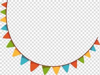 Birthday cake Happy Birthday to You Illustration, Small colorful flags transparent background PNG clipart