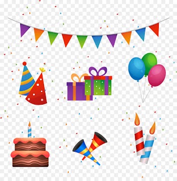 Birthday cake Happy Birthday to You Party - Vector hand-drawn cartoon birthday celebration 