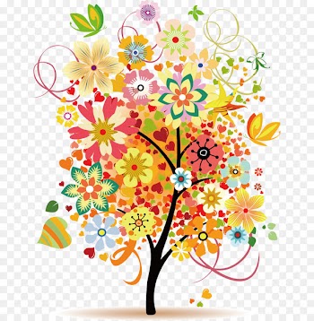 Birthday cake Happy Birthday to You Wish Clip art - Colorful trees 