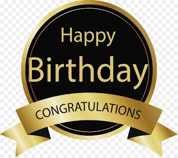 Birthday cake Happy Birthday to You Wish Greeting card - Round gold happy birthday label 