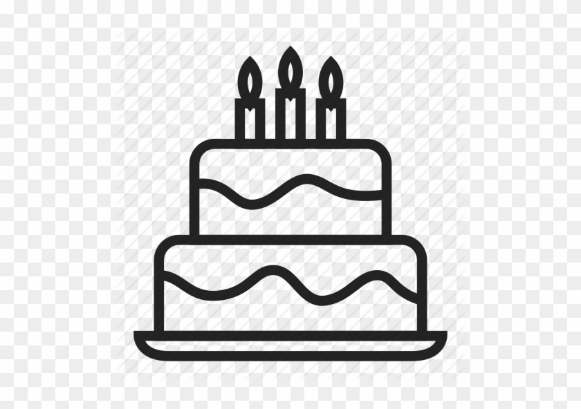 Birthday Cake Icon Clipart Birthday Cake Tart - Birthday Cake Outline Png
