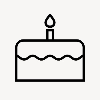 Birthday cake icon, line art | Free Icons - rawpixel