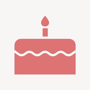 Birthday cake icon, pink flat | Free Icons - rawpixel