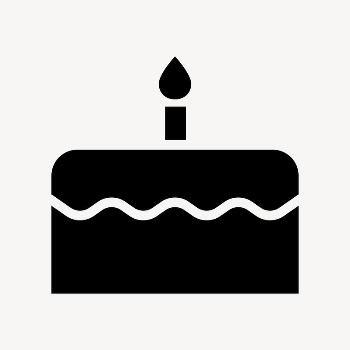 Birthday cake icon, simple flat | Free Icons - rawpixel